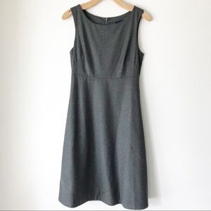 J. Crew wool gray sleeveless dress
